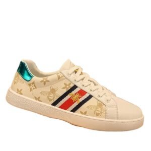 Gucci Little Bee Retro White Shoes