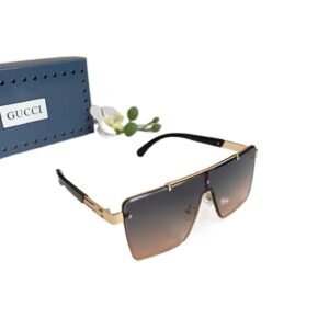 GUCCI metal frame gradient sunglasses