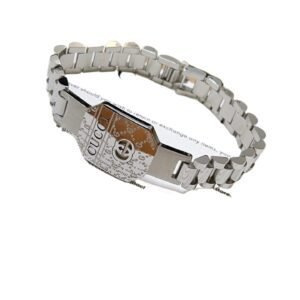 Gucci metallic trendy silver bracelet