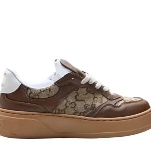 Gucci retro-style brown loafers