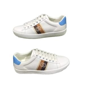 Gucci retro-style white sneakers
