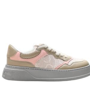Gucci series pink retro-style sneakers