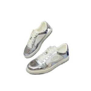 Gucci silver casual sports shoes
