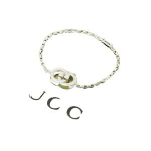 Gucci Silver Double G Retro Style Bracelet