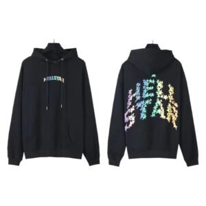 Hellstar Colorful Starry Style Black Hoodie