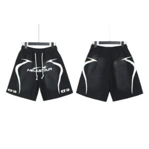Hellstar dark style black shorts