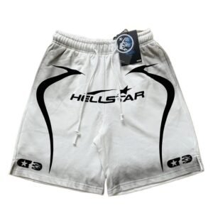 Hellstar dark style white shorts