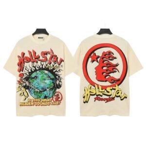 Hellstar Flame Wind Beige T-shirt