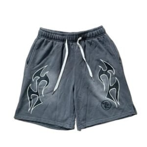 Hellstar Flame Wind Grey Shorts