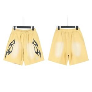 Hellstar Flame Wind Yellow Shorts