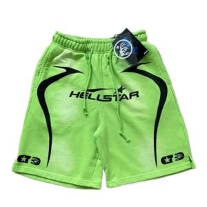 Hellstar Fluorescent Green Trendy Brand Shorts