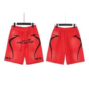 Hellstar trendy and cool style red shorts