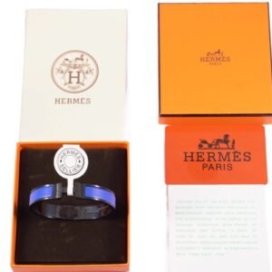 Hermès Sellier Blue and Black Bracelet