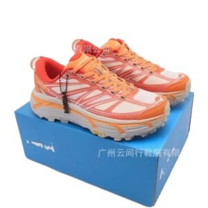 HOKA Cross-Country Orange and White Athletic Shoes