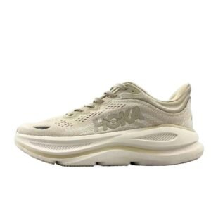 HOKA retro-style off-white running shoes