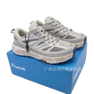 HOKA Trail Running Style Light Gray Running Shoes