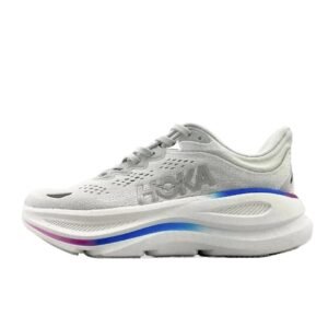 HOKA Trendy Style Gray-White Athletic Shoes