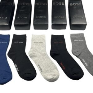 HUGO BOSS minimalist style multi-color socks