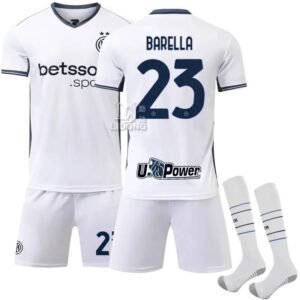 Inter Milan Barella series white jersey