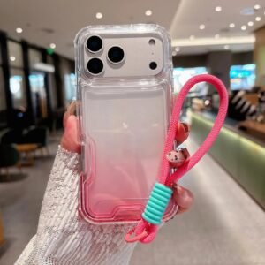 iPhone transparent gradient style phone case