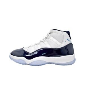 Jordan 11 High-top Fashion White and Blue Shoes
