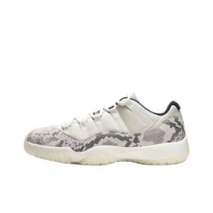 Jordan 11 Snake Print Trendy White Shoes