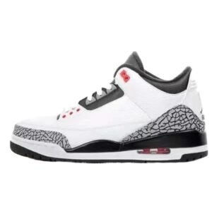 Jordan 3 Retro Style White Shoes