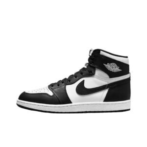 Jordan AJ1 Black and White High-Top Sneakers