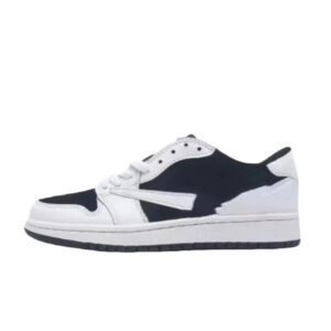 Jordan AJ1 Black and White Trendy and Cool Board Shoes