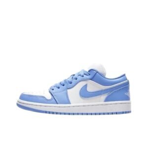 Jordan AJ1 blue and white retro sports shoes