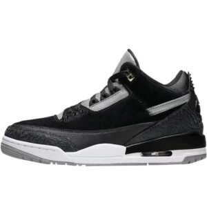 Jordan AJ3 Black and Grey Retro Athletic Shoes