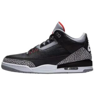 Jordan AJ3 Retro Style Black and Grey Shoes