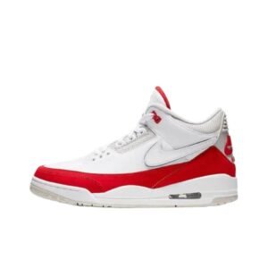 Jordan AJ3 White and Red Trendy and Cool Athletic Shoes