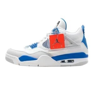 Jordan AJ4 Blue and White Trendy Shoes