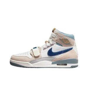 Jordan retro gray and white sneakers