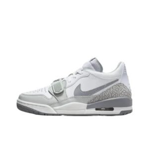 Jordan retro gray and white sports shoes