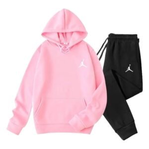 Jordan sporty pink and black suit
