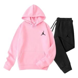 Jordan sporty pink and black suit