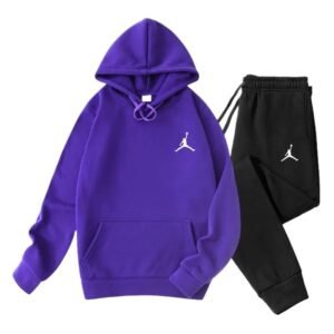 Jordan sporty purple and black suit