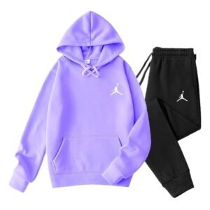 Jordan sporty purple and black suit
