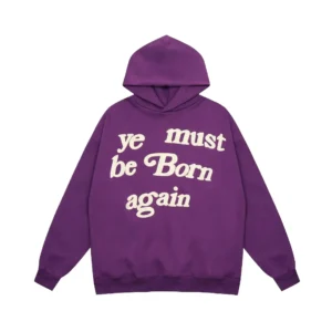 Kanye Retro Alphabet Purple Hoodie