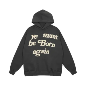 Kanye retro-style black hoodie