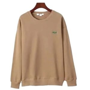 Lacoste simple-style khaki sweatshirt
