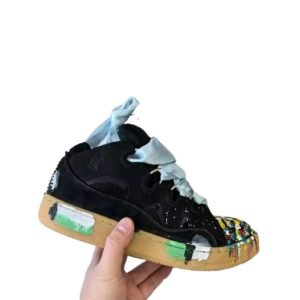 LANVIN Graffiti Trendy and Cool Black Shoes