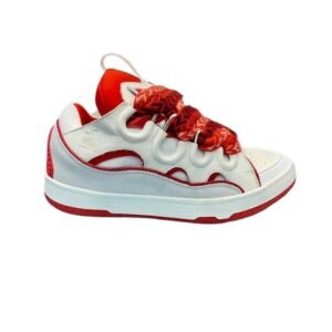 LANVIN Retro Red and White Sports Shoes