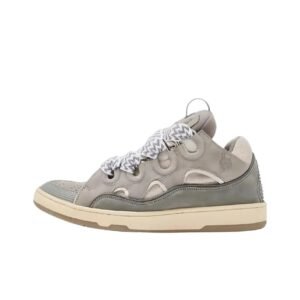 LANVIN retro-style grey sports shoes