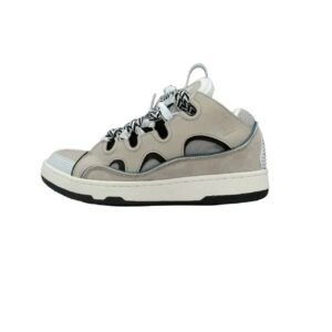 LANVIN retro-style light gray sports shoes