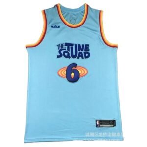 LBJ basketball style light blue jersey