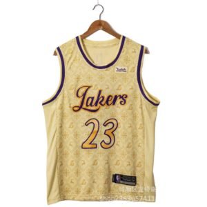 LBJ Lakers retro yellow jersey