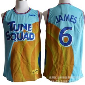 LBJ Tune Squad basketball-style jersey